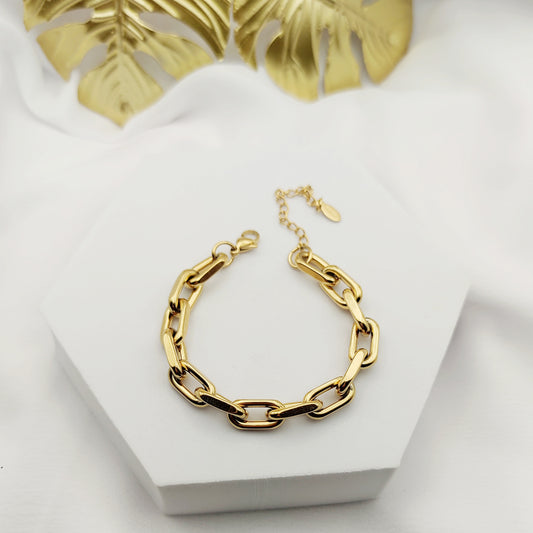 Bracciale oval chain oro