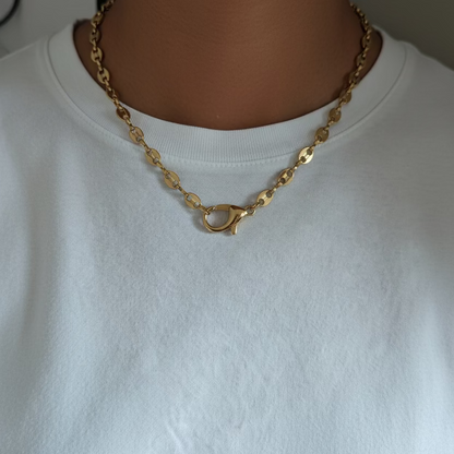 Collana moschettone gold