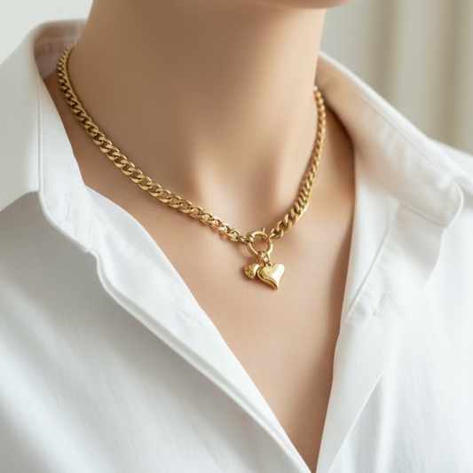 Collana grumetta  bold gold