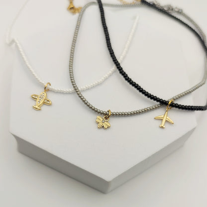 Collana perline rocailles e charm PERSONALIZZABILE  da €14,90