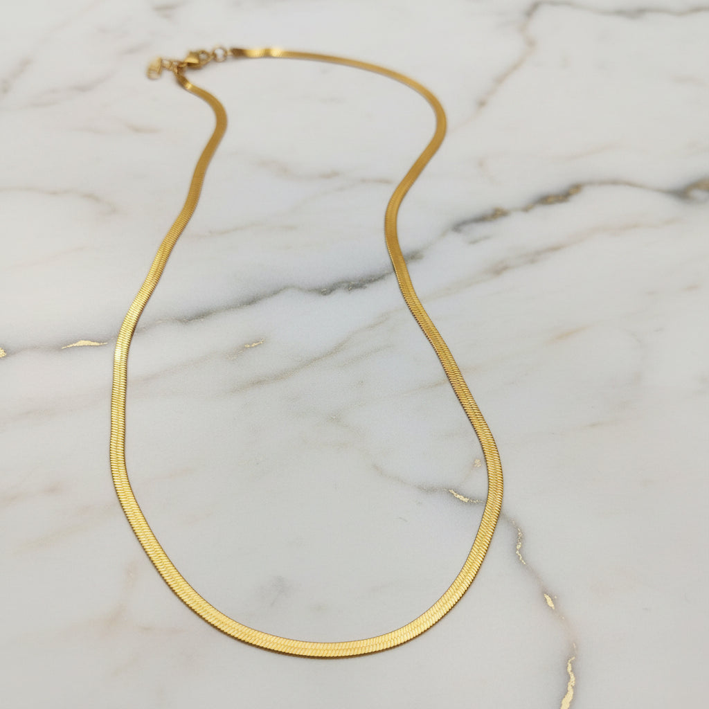 Collana Snake 3mm lunghezza 43,5mm gold