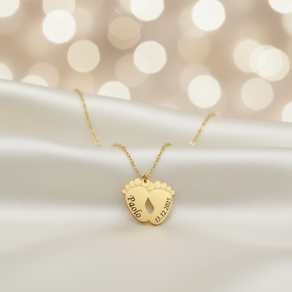Collana piedini gold PERSONALIZZABILE