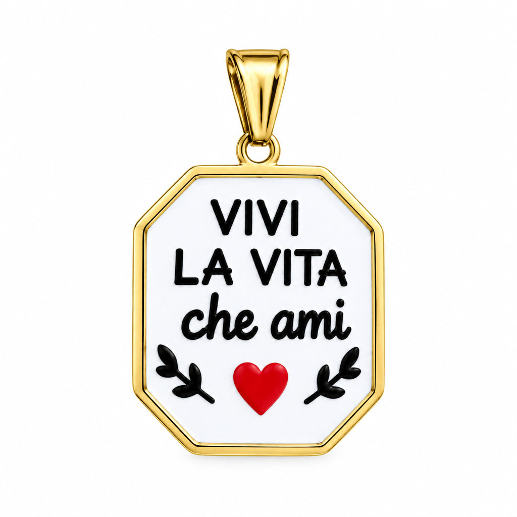 Ciondolo vivi la vita che ami 2