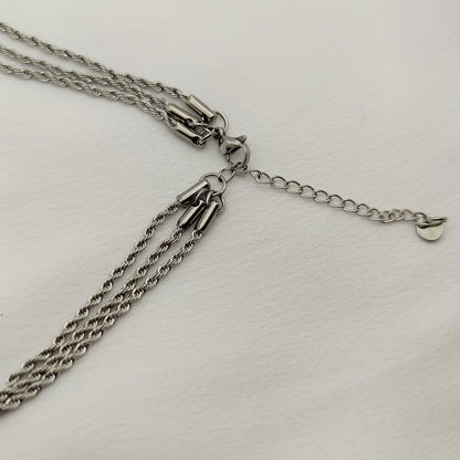 Collana tre fili torcion