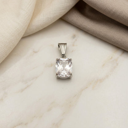 Punto luce rettangolino argento