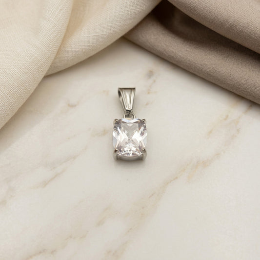 Punto luce rettangolino argento