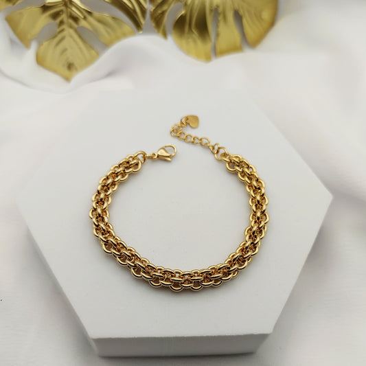 Bracciale intreccio oro