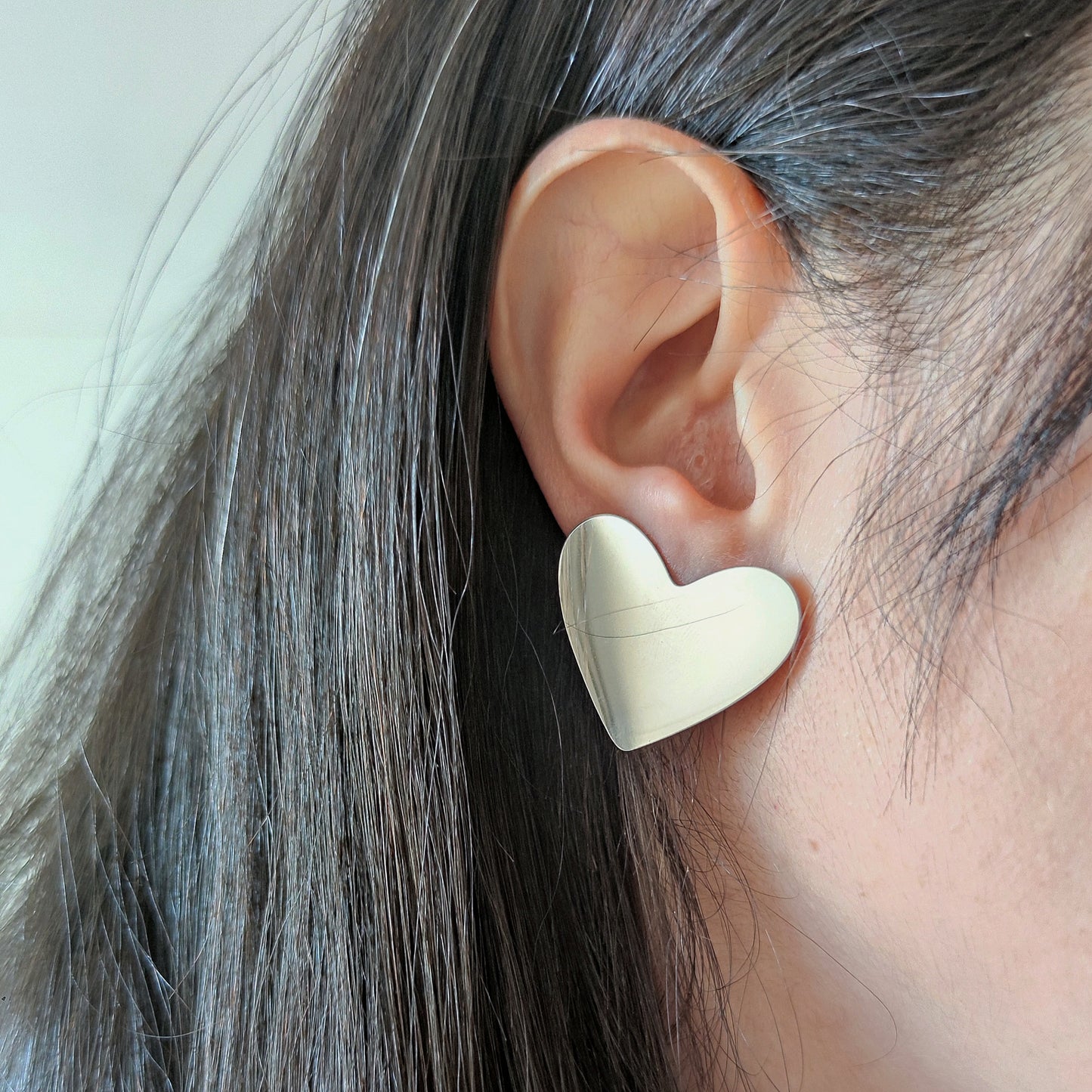 Orecchini bel cuore silver