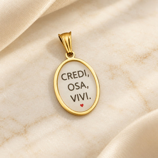 Ciondolo Credi osa vivi