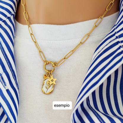 Collana basic con cerchio gold
